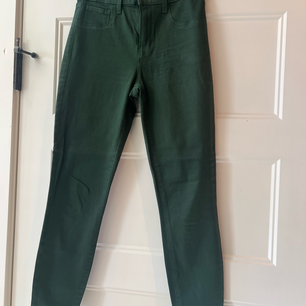 L'AGENCE Dark Green Skinny Jeans